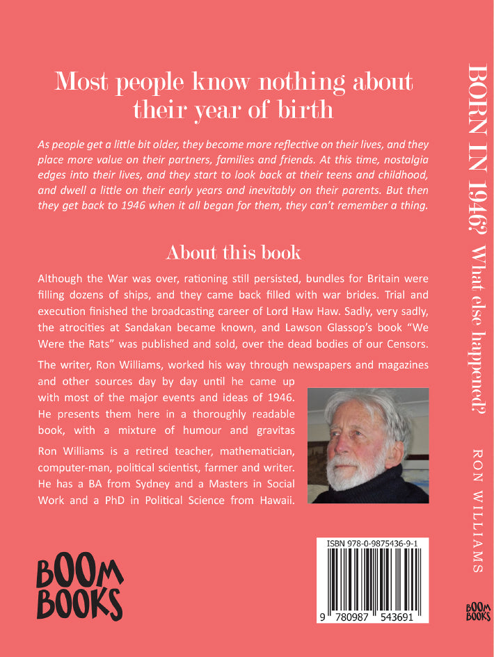 Book; Born in 1946? What else happened? - Ron Williams
