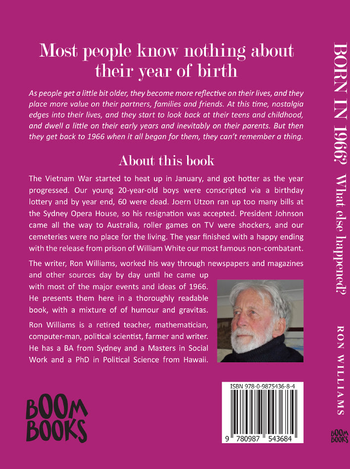 Book; Born in 1966? What else happened? - Ron Williams