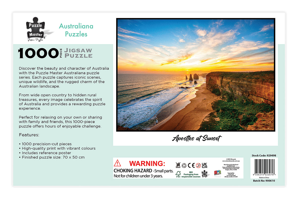 1000 PCE AUSTRALIANA PUZZLE - APOSTLES AT SUNSET