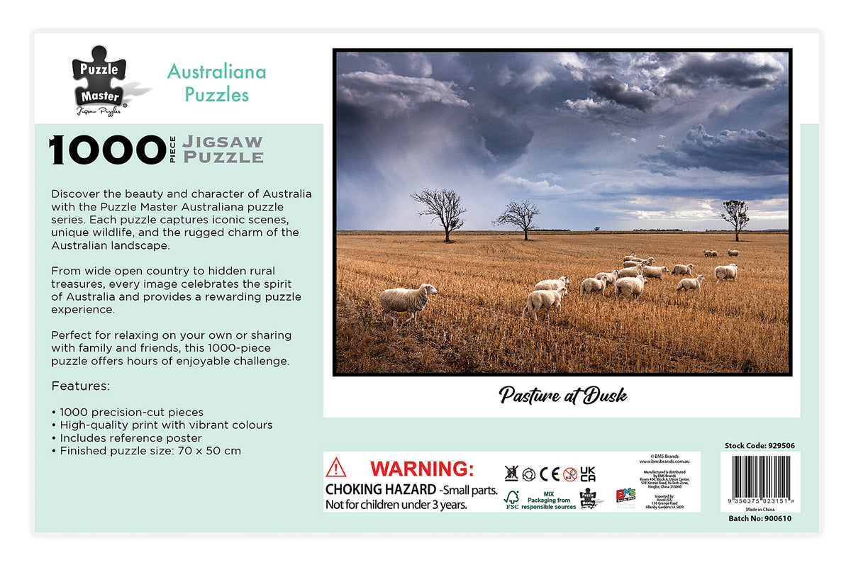 1000 PCE AUSTRALIANA PUZZLE - PASTURE AT DUSK