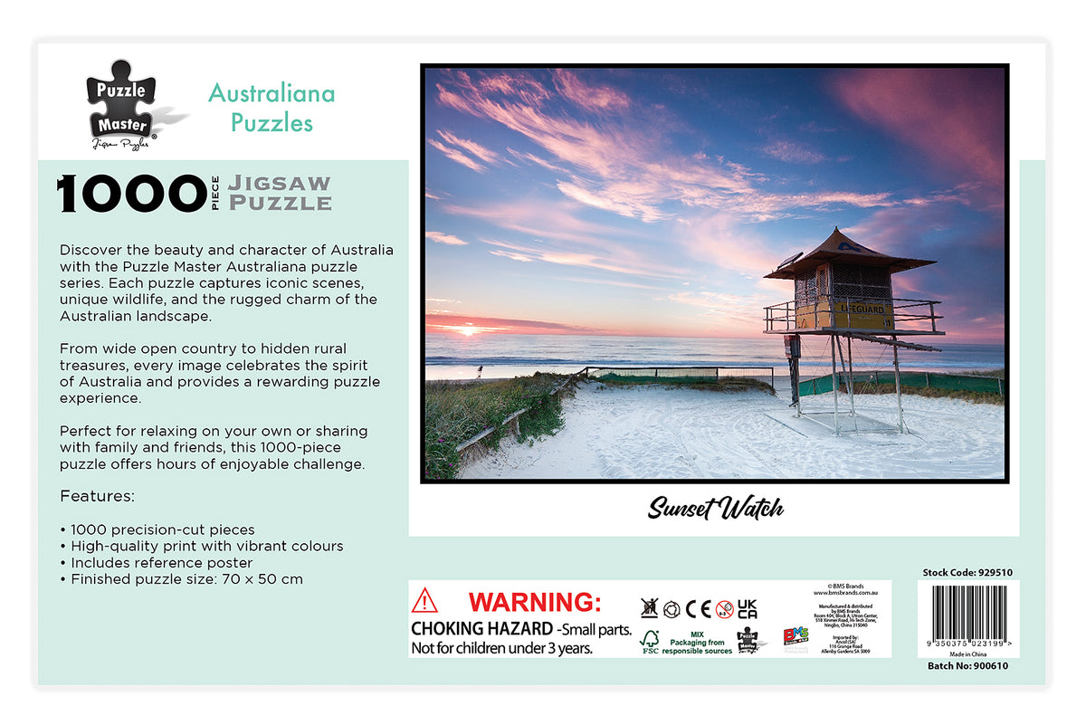 1000 PCE AUSTRALIANA PUZZLE - SUNSET WATCH