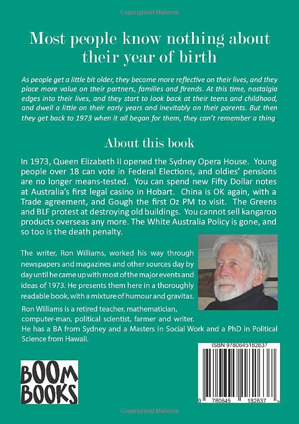 Book; Born in 1973? What else happened? - Ron Williams