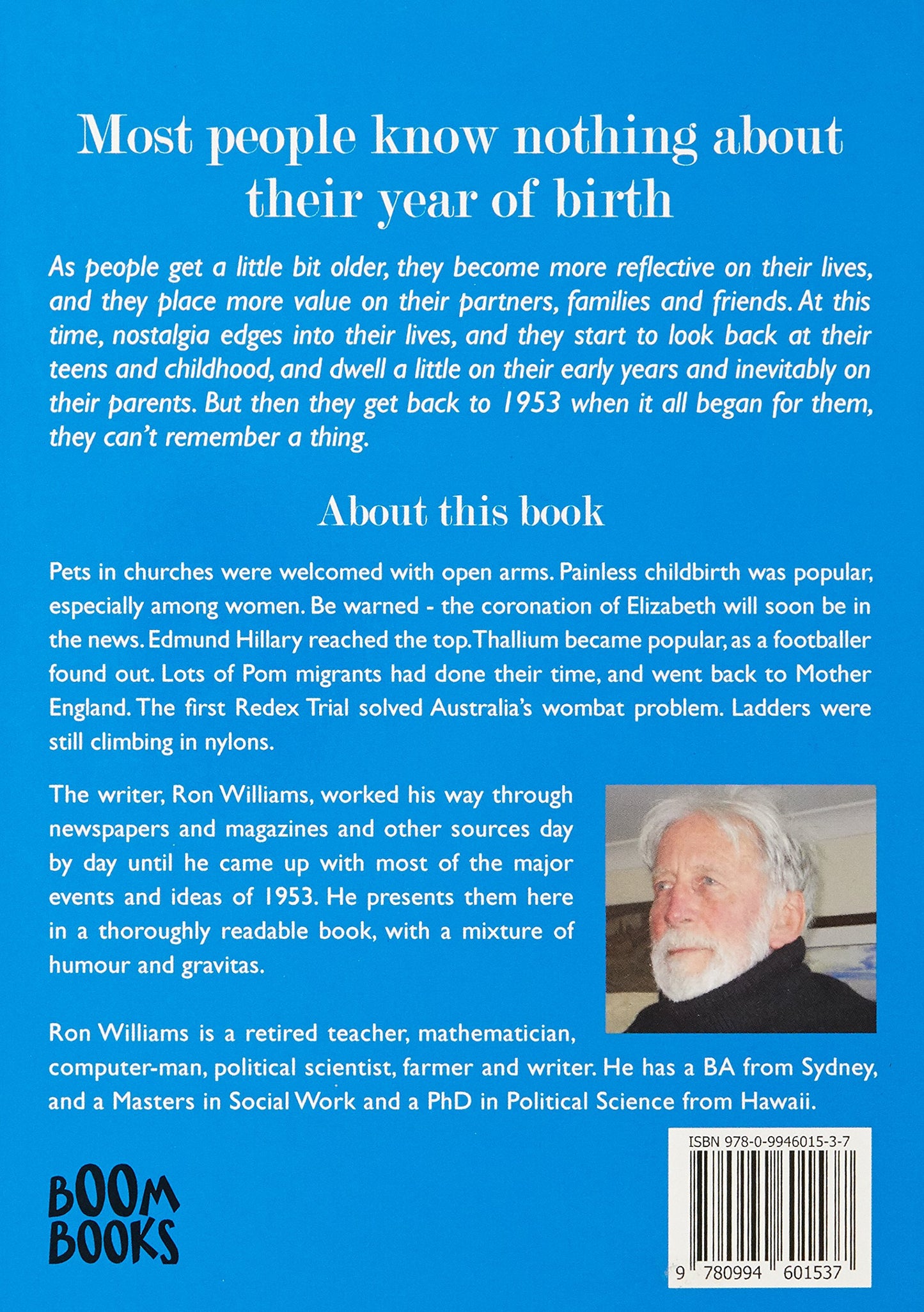 Book; Born in 1953? What else happened? - Ron Williams