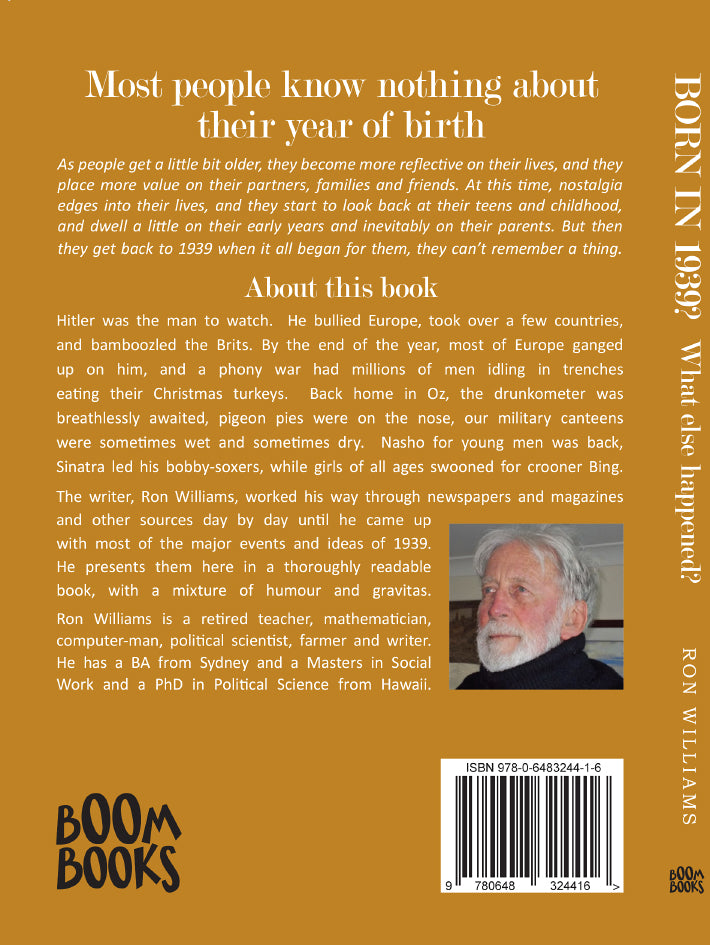 Book; Born in 1939? What else happened? - Ron Williams