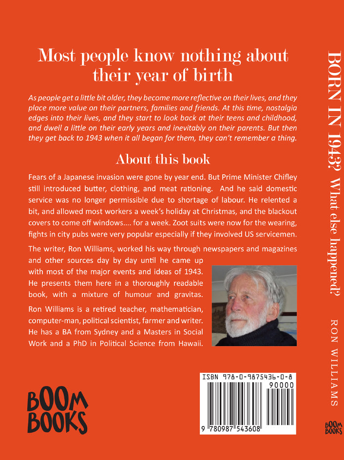 Book; Born in 1943? What else happened? - Ron Williams