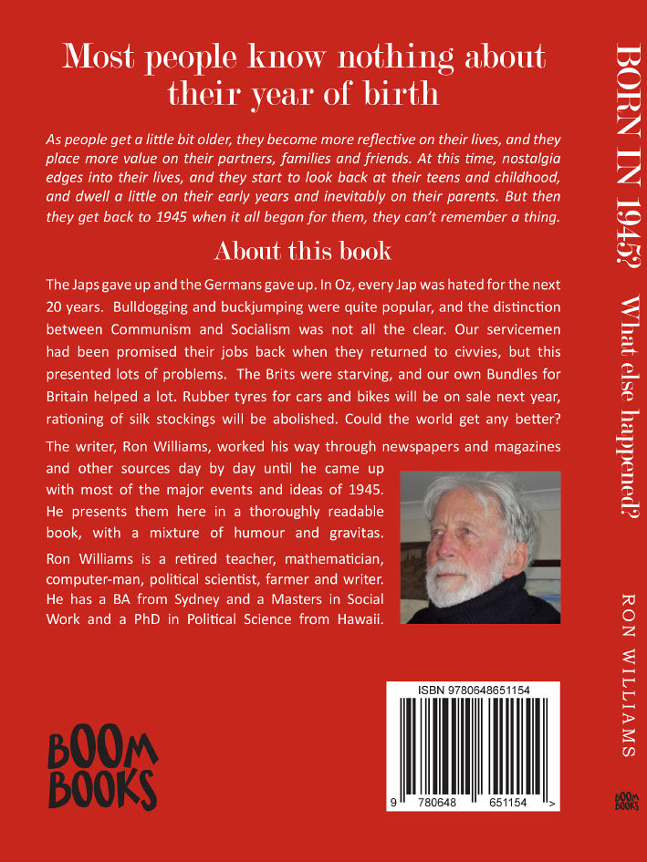 Book; Born in 1945? What else happened? - Ron Williams