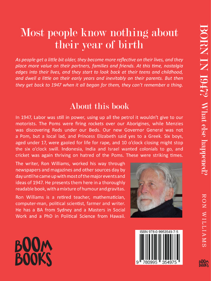 Book; Born in 1947? What else happened? - Ron Williams
