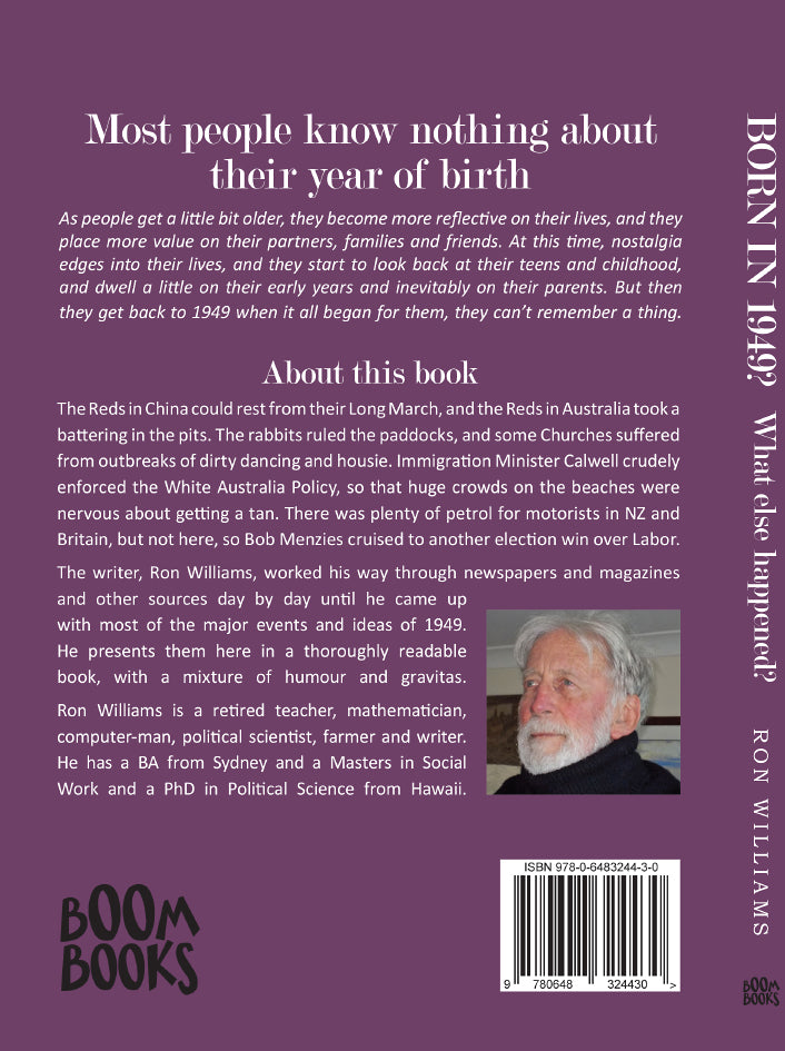Book; Born in 1949? What else happened? - Ron Williams
