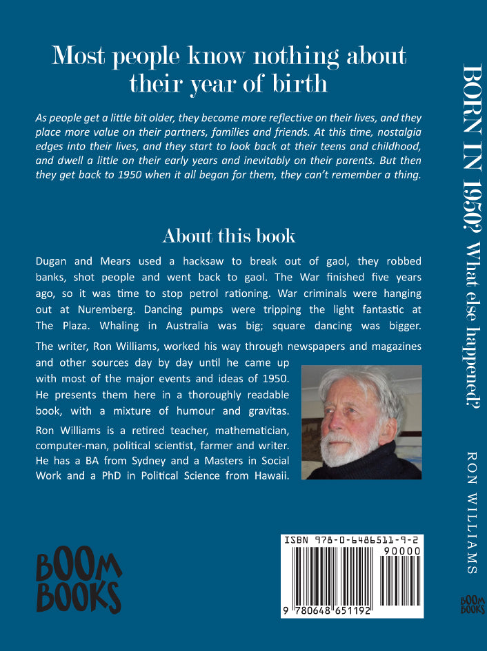 Book; Born in 1950? What else happened? - Ron Williams
