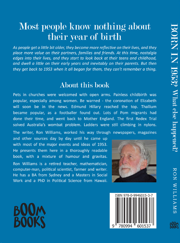 Book; Born in 1953? What else happened? - Ron Williams