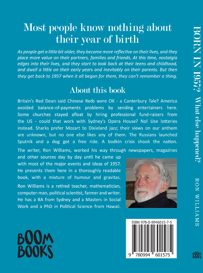 Book; Born in 1957? What else happened? - Ron Williams