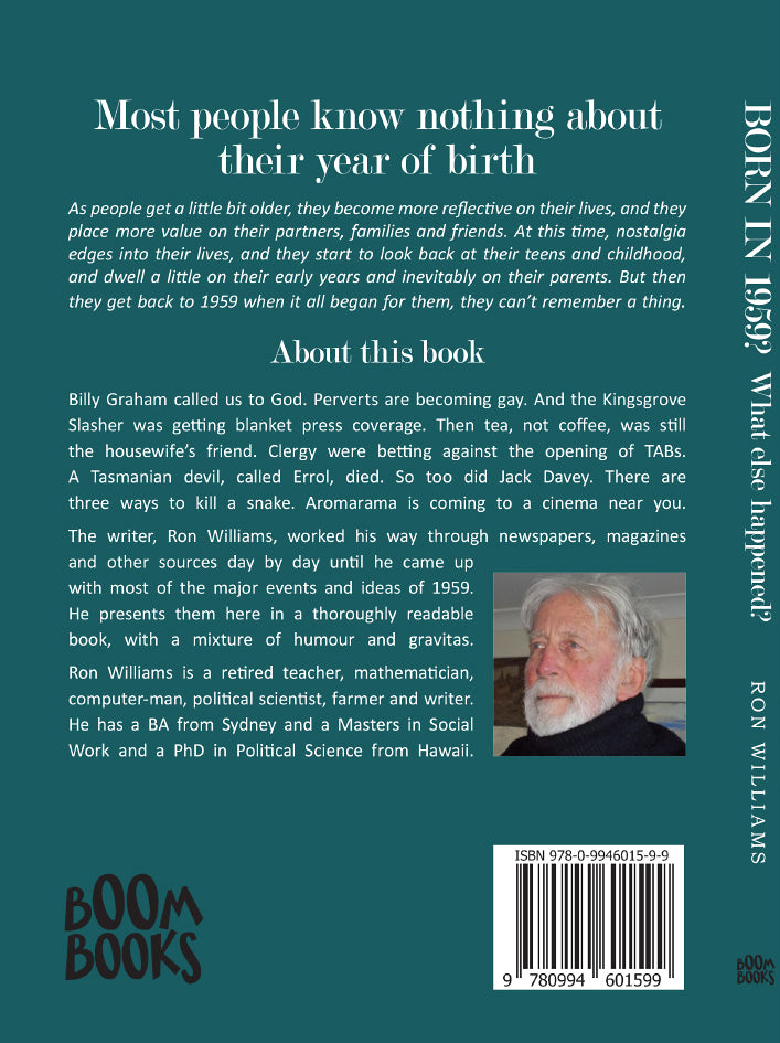 Book; Born in 1959? What else happened? - Ron Williams