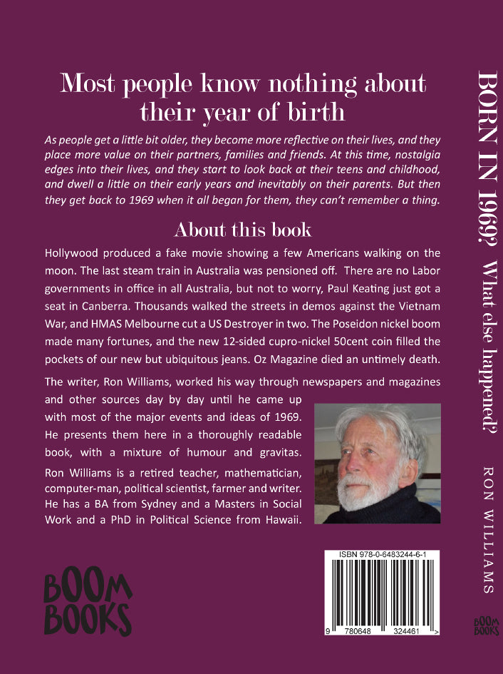 Book; Born in 1969? What else happened? - Ron Williams