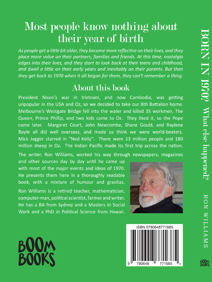 Book; Born in 1970? What else happened? - Ron Williams