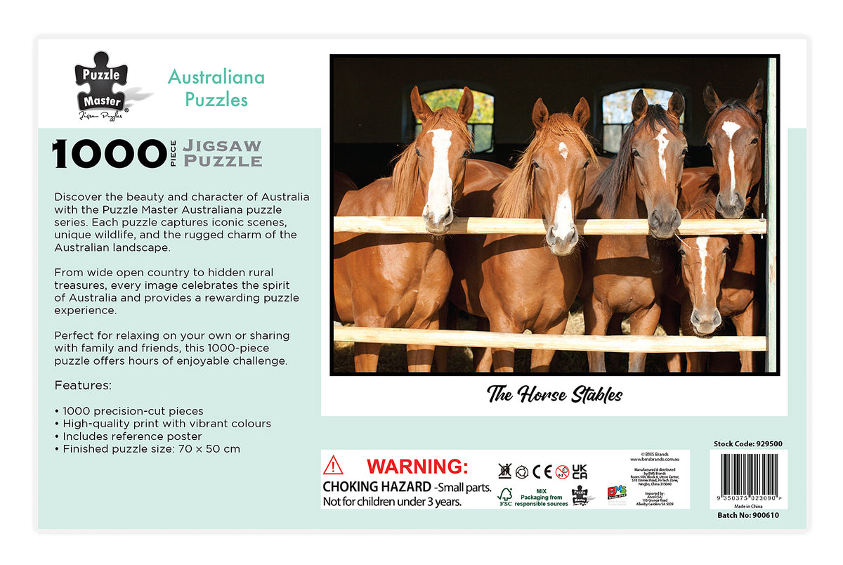 1000 PCE AUSTRALIANA PUZZLE - THE HORSE STABLES