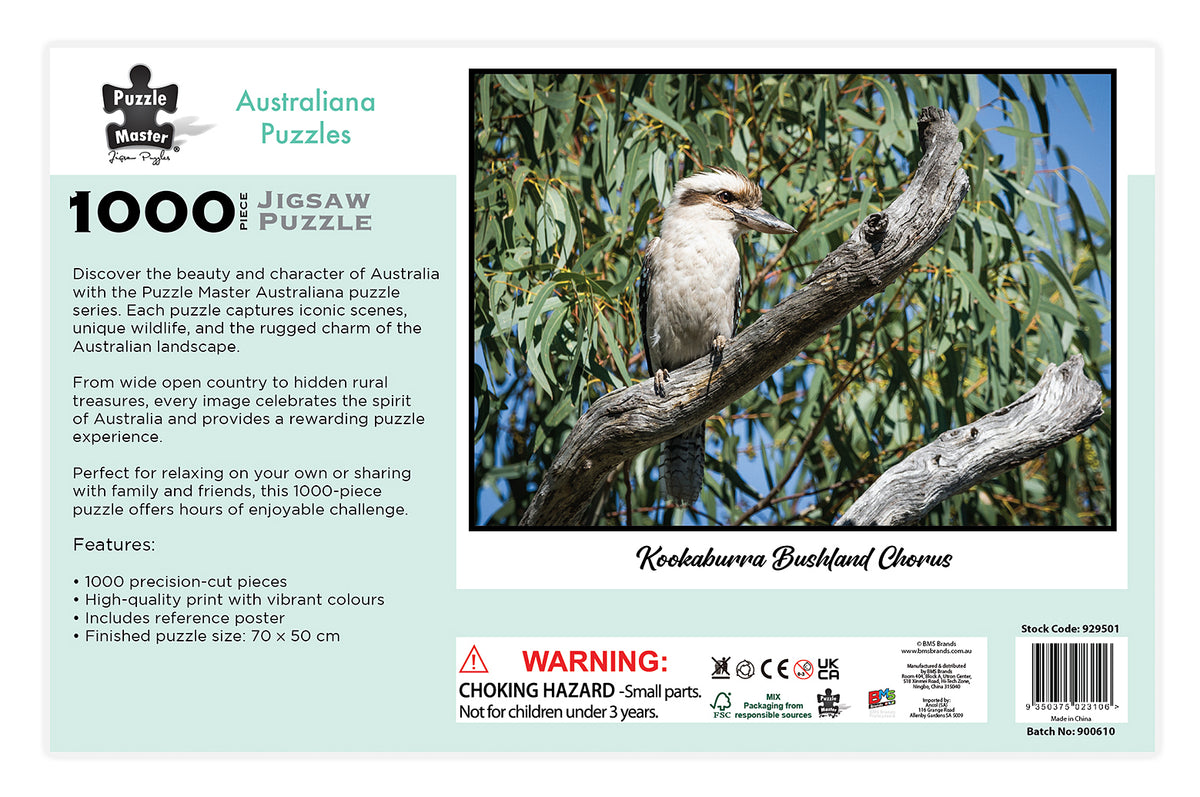 1000 PCE AUSTRALIANA PUZZLE - KOOKABURRA BUSHLAND CHORUS