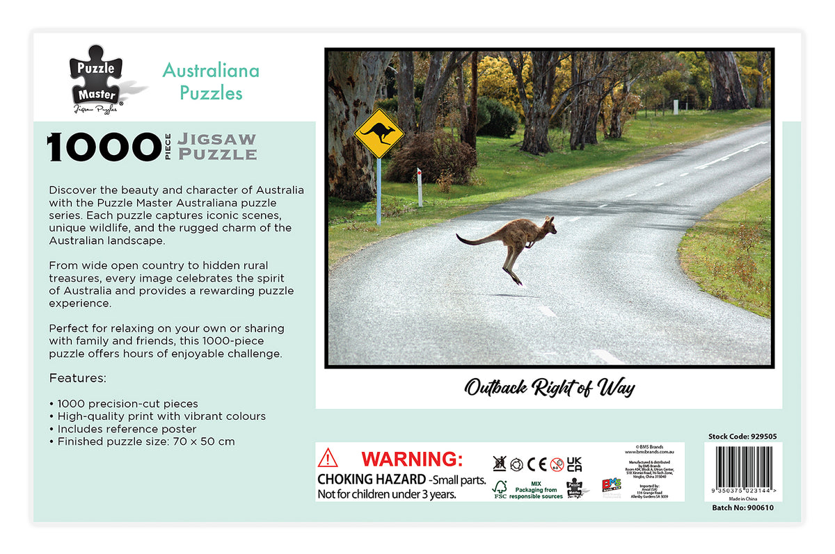 1000 PCE AUSTRALIANA PUZZLE - OUTBACK RIGHT OF WAY