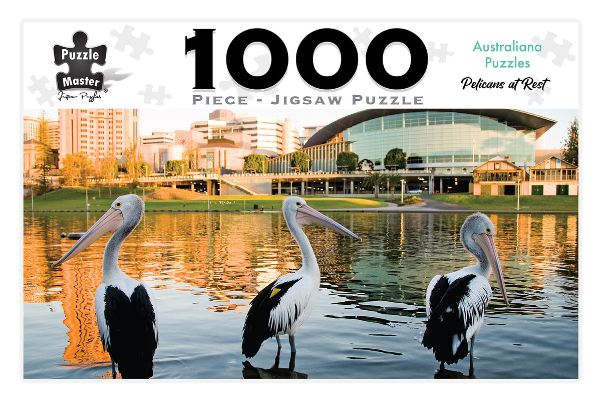 1000 PCE AUSTRALIANA PUZZLE - PELICANS AT REST