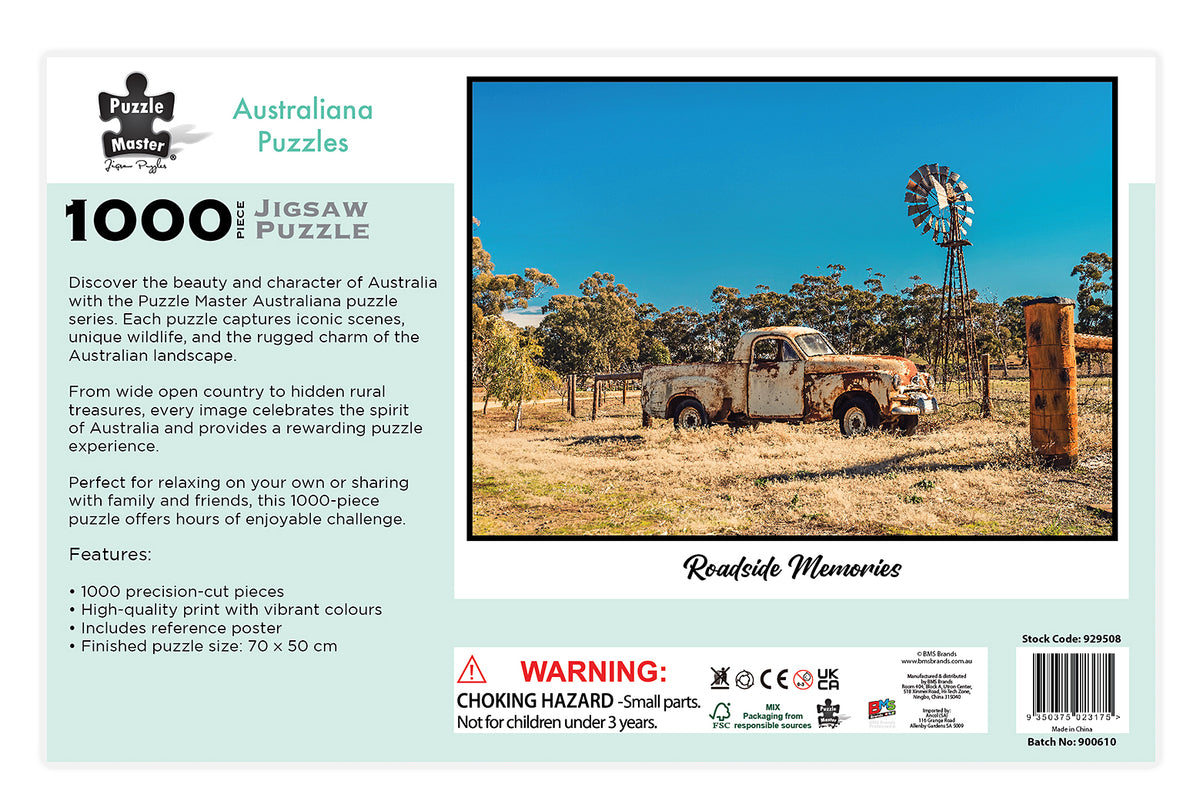 1000 PCE AUSTRALIANA PUZZLE - ROADSIDE MEMORIES