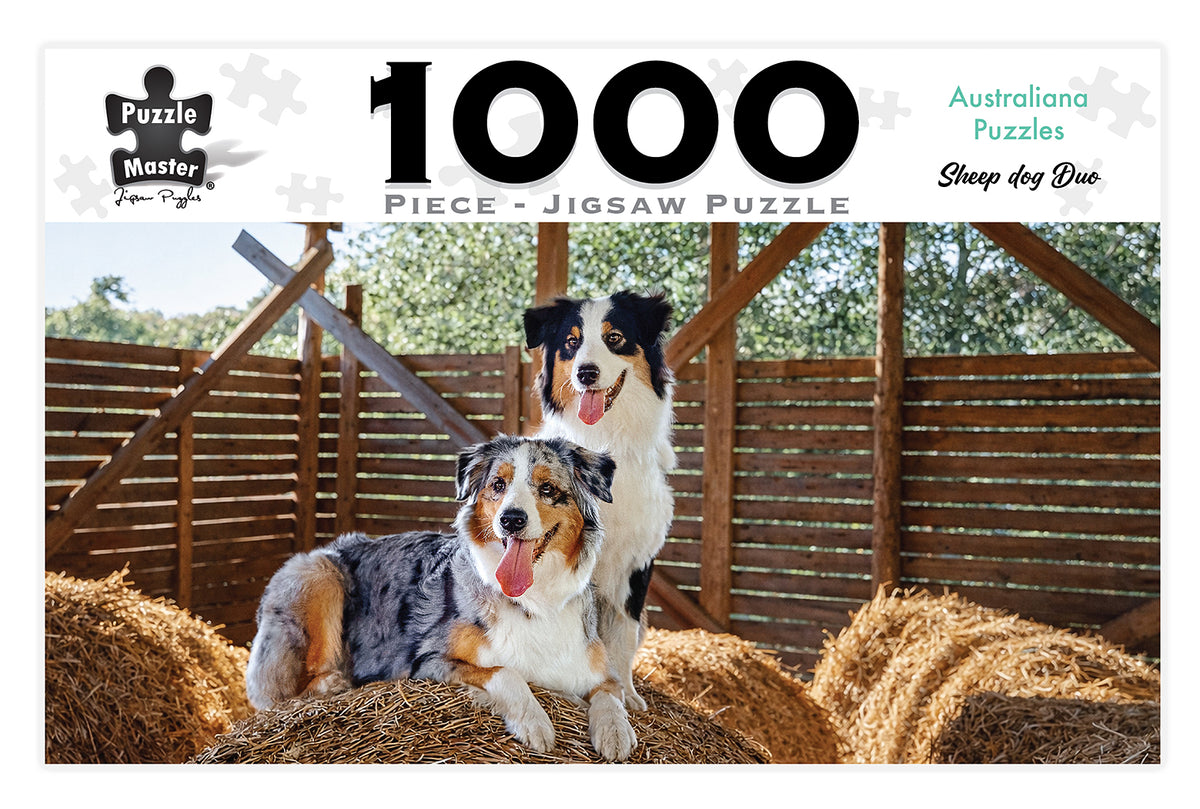 1000 PCE AUSTRALIANA PUZZLE - SHEEP DOG DUO