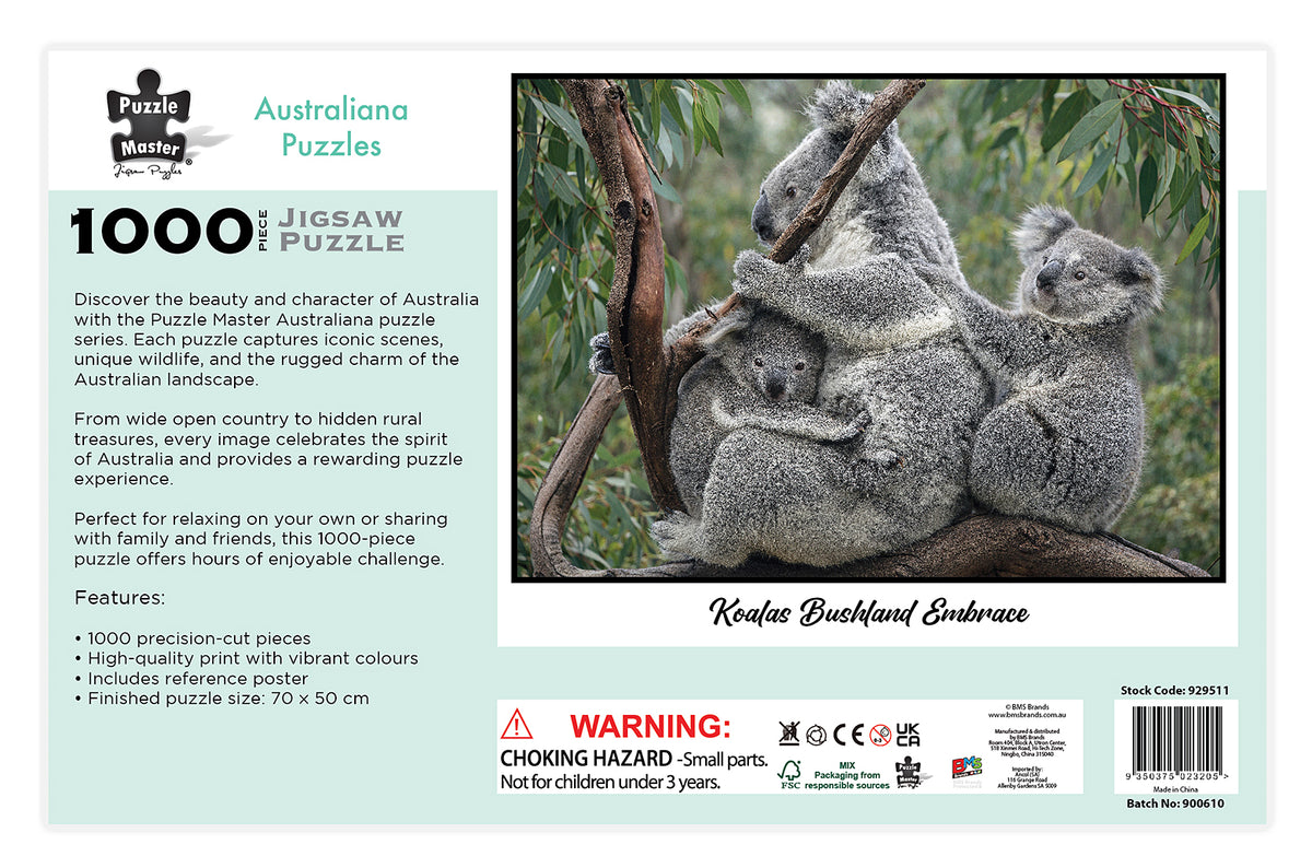 1000 PCE AUSTRALIANA PUZZLE - KOALA'S BUSHLAND EMBRACE