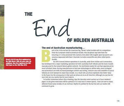 Book; The Passion for Holden: A celebration of the Australian icon 1856-2020 Commemorative Edition - Joel Wakely